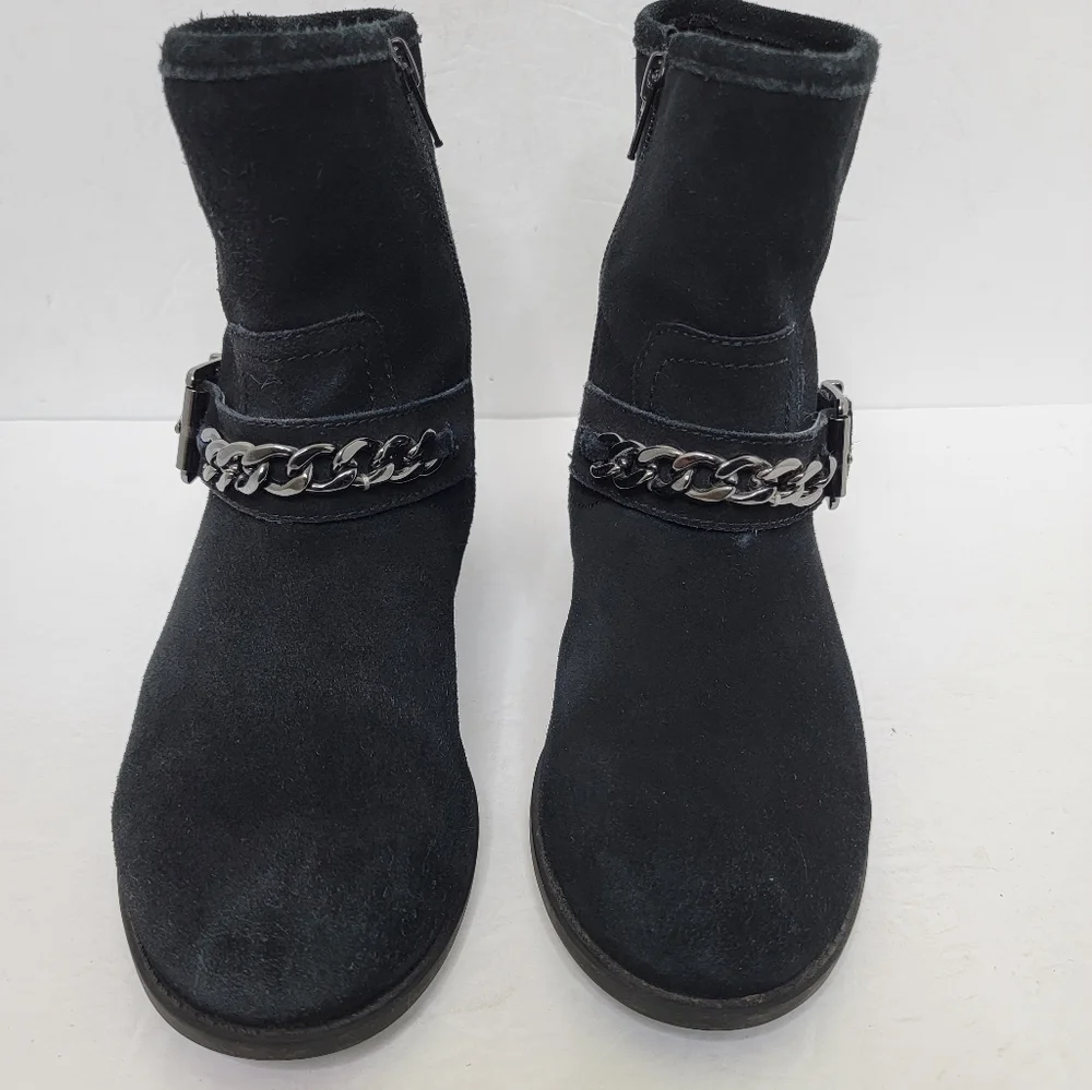 VIONIC Orthaheel Country Crescent Suede Boots Ankle Buckle Size 7.5 - Picture 3 of 14